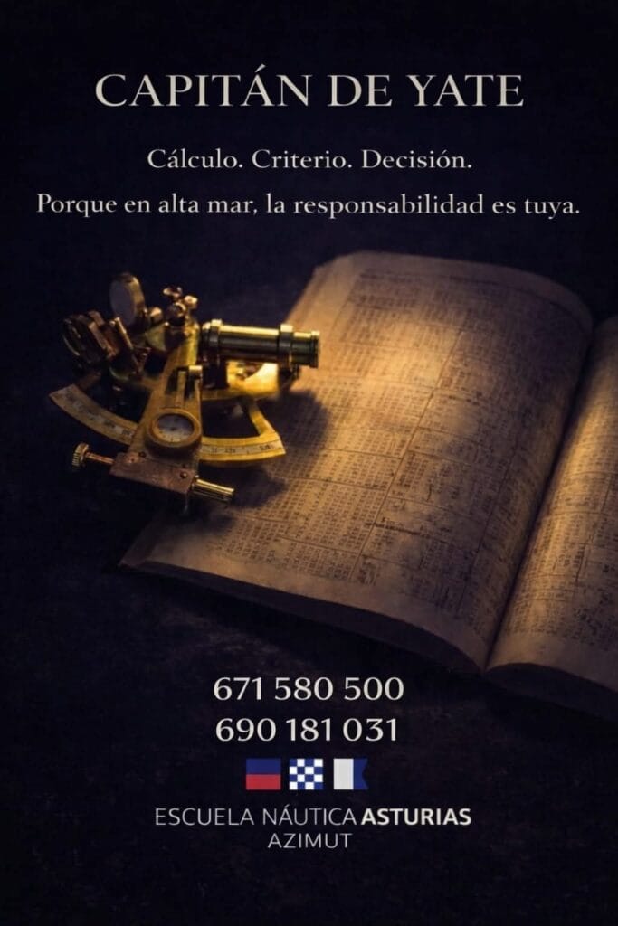 título capitán de yate en Asturias y Madrid